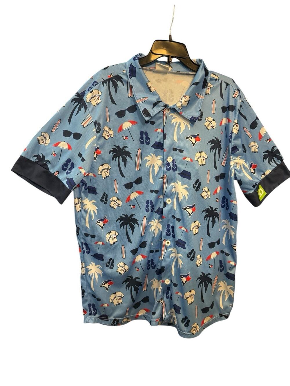 BDA Sports MLB Toronto Blue Jays Spring Training 2024 Hawaiian Shirt Size XL